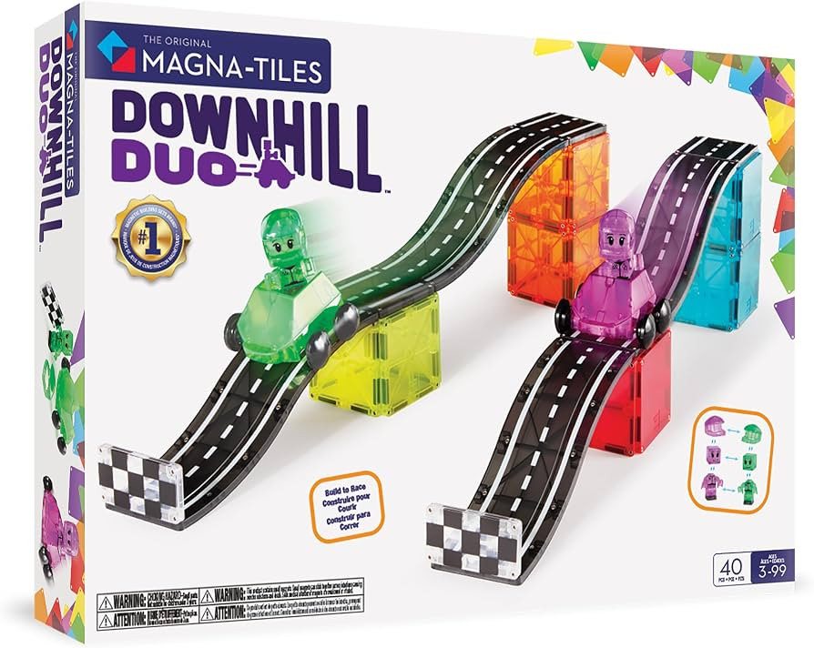 MAGNA-TILES Downhill Duo 40-Piece Magnetic Construction Set, The Original Magnetic Building Brand | Amazon (CA)