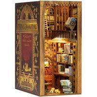 Eternal Bookstore Book Nook Gifts Toy Kit, Diy Miniature Dollhouse Booknook Touch Light Model Furniture, Bookshelf Insert Stand 3D Puzzle | Etsy (US)