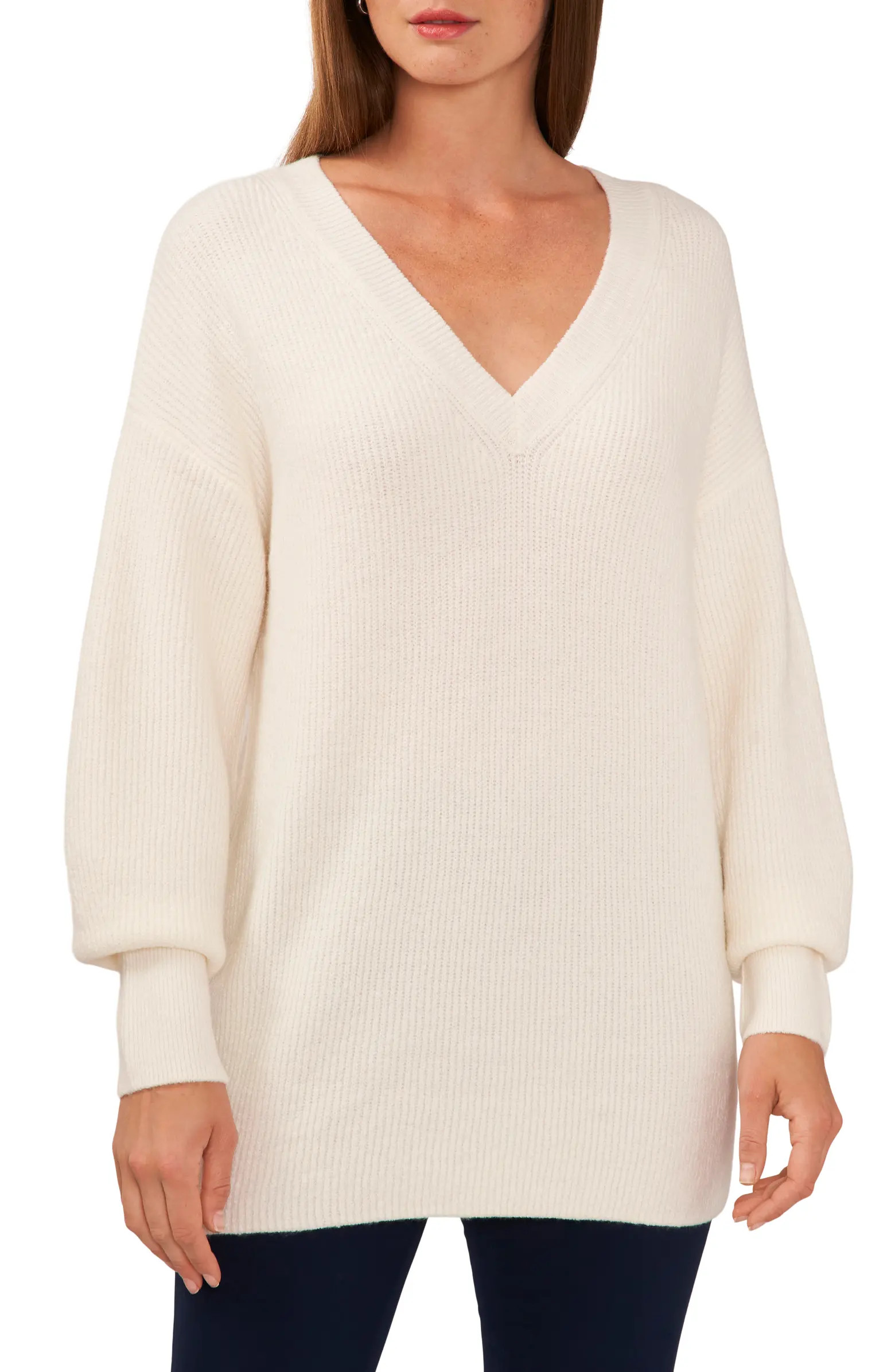 V-Neck Tunic Sweater | Nordstrom