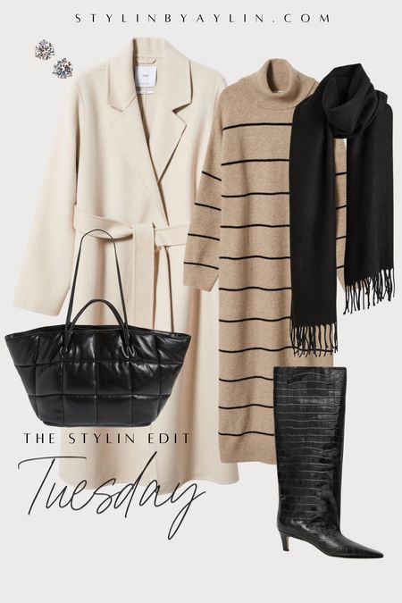 Outfit of the week- Tuesday edition, office workwear, casual style, sweater dress, accessories, StylinByAylin 

#LTKSeasonal #LTKunder100 #LTKstyletip