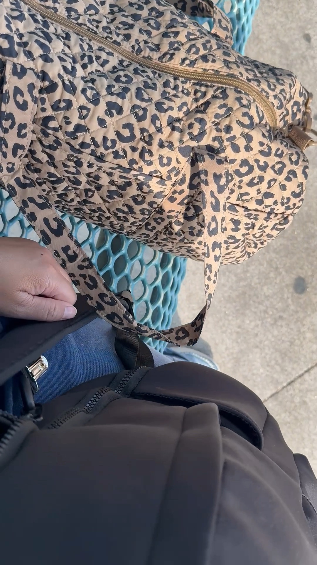 My favorite little travel setup lately. Found this leopard weekender in the kids section at Gap and it’s honestly the perfect size for a quick overnight or day trip. I love that the print feels subtle and not overly leopard while still adding something fun to a simple travel look.

Paired it with my black mini backpack for all the essentials and a matching denim-look cotton athleisure set that feels comfortable for long travel days but still looks put together. These are the pieces I keep reaching for when I want easy, functional, and cute.

#travelstyle #weekenderbag #gapfinds #leopardprint #traveloutfit #athleisurestyle #carryonessentials #airportstyle #casualchic 

leopard weekender bag | gap kids finds | denim athleisure set | black mini backpack | travel outfit ideas | airport style outfit | casual travel look | day trip essentials | carry on style | comfy travel clothes

#LTKTravel #LTKdayinmylife #LTKootd #LTKTravel