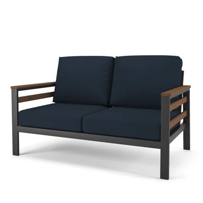Townsend 55'' Wide Outdoor Loveseat with Sunbrella® Cushions | Wayfair North America
