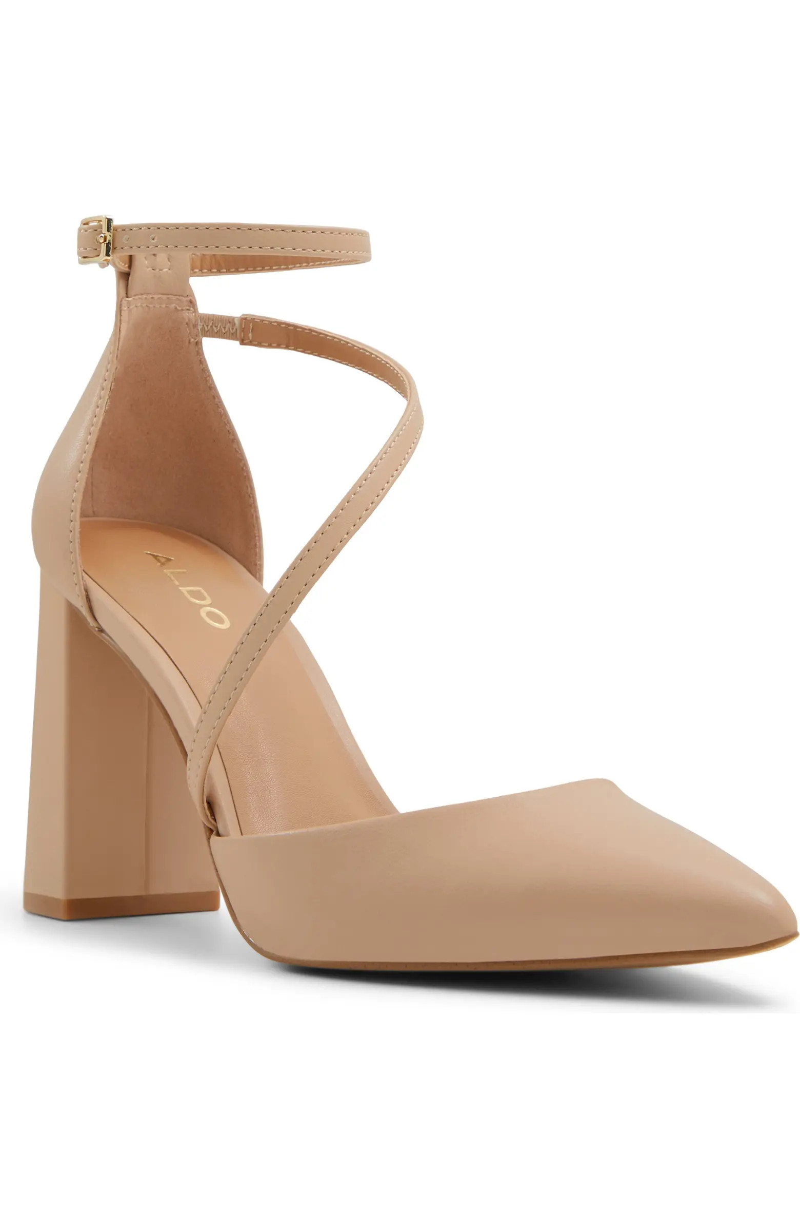 ALDO Milley Ankle Strap Pointed Toe Pump (Women) | Nordstrom | Nordstrom
