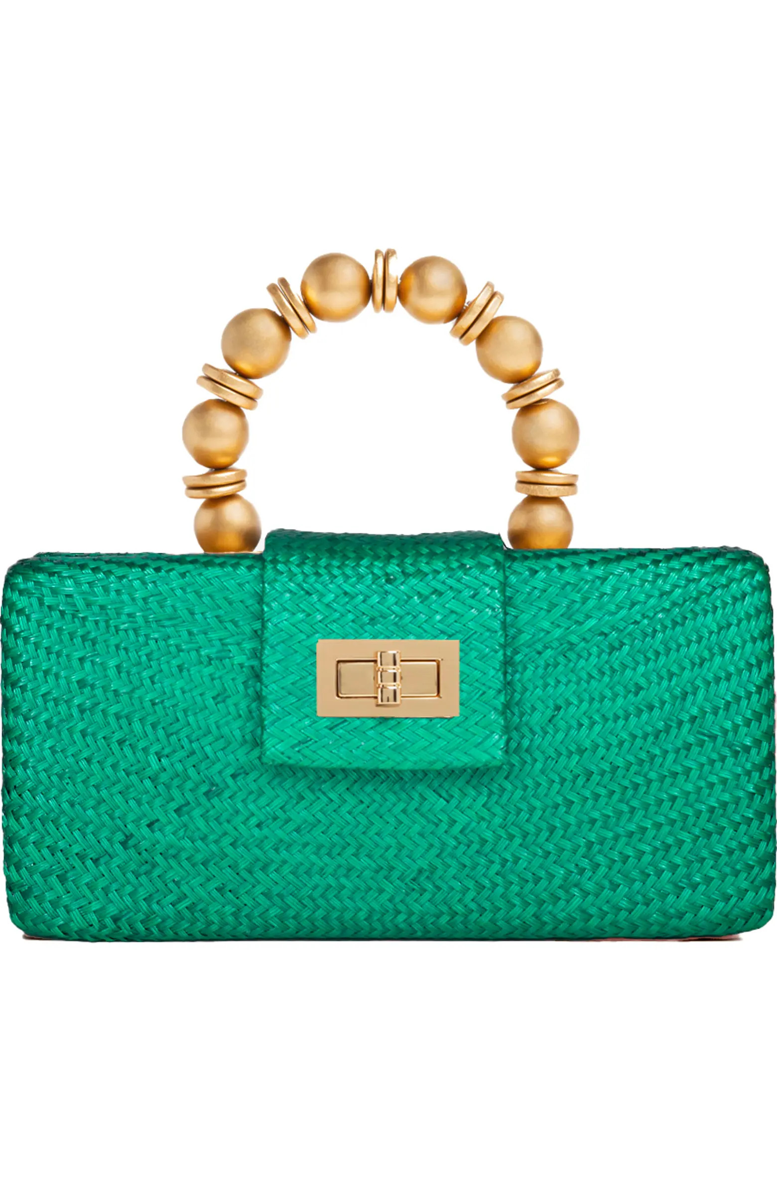 Soli & Sun THE SERENA Woven Straw Clutch Bag | Nordstrom | Nordstrom