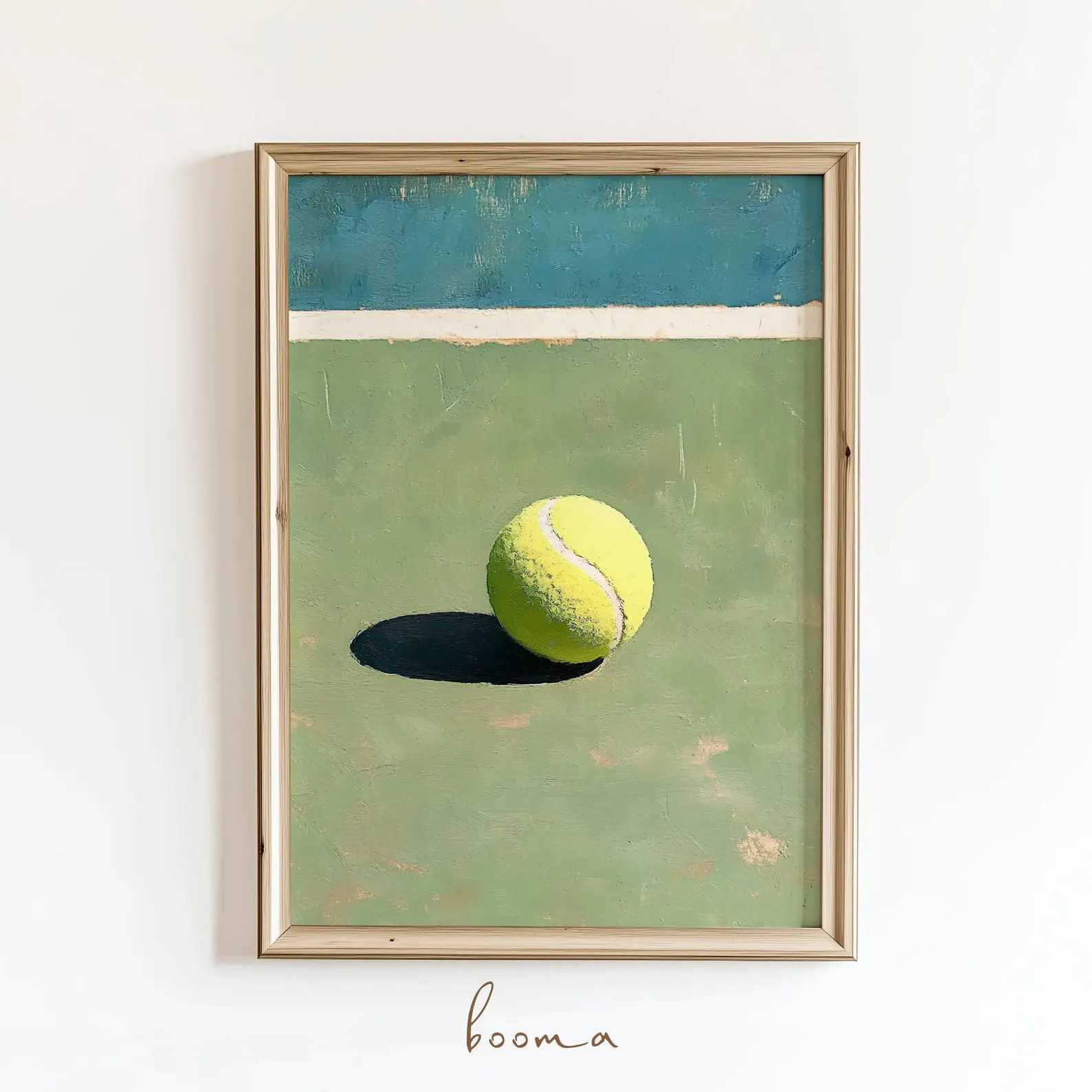 Tennis Ball Art Print: Oil Painting Sports Poster (Digital Download) | Etsy (Global)