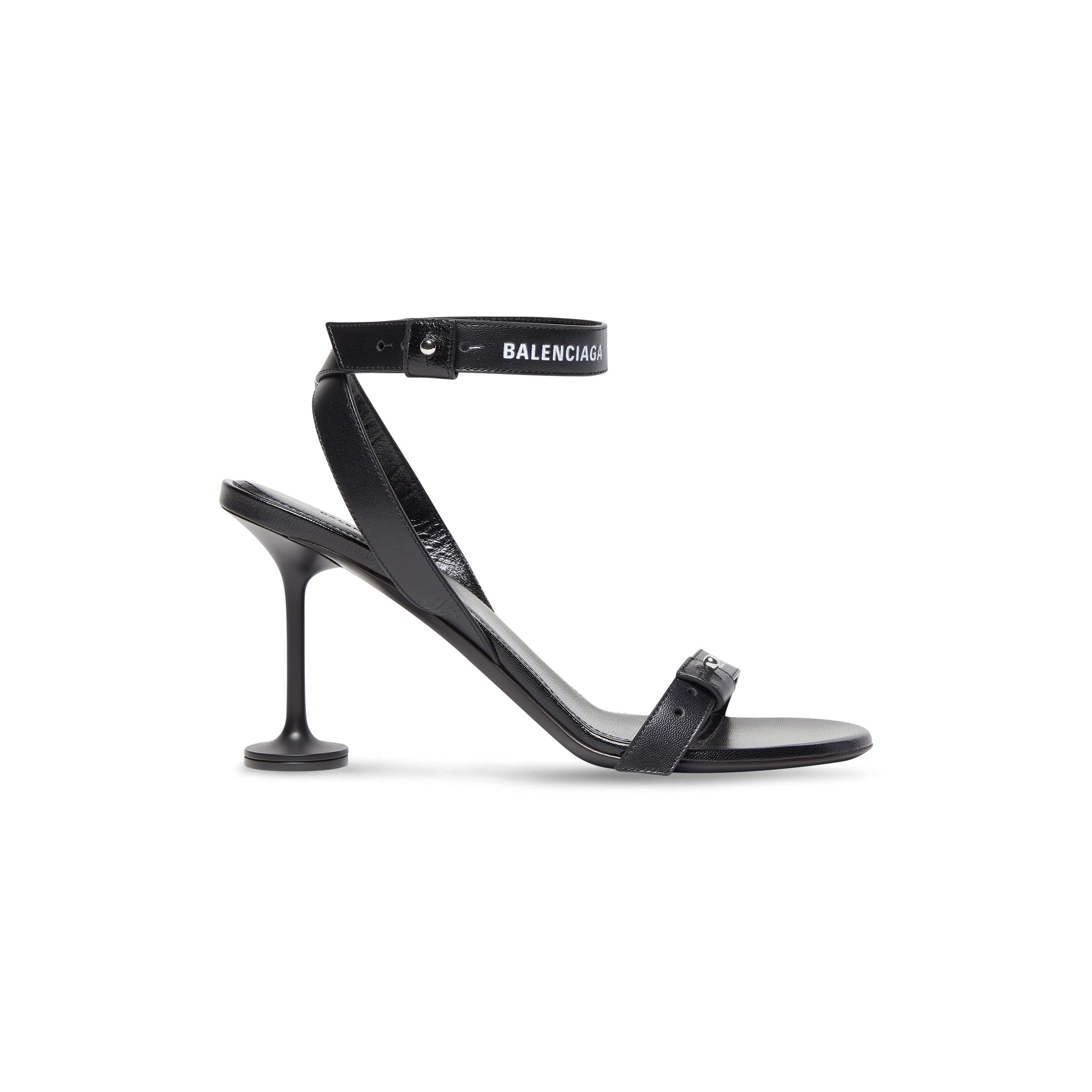 Balenciaga Afterhour 90mm Sandal Black - Women's - 11 - Calfskin | Balenciaga