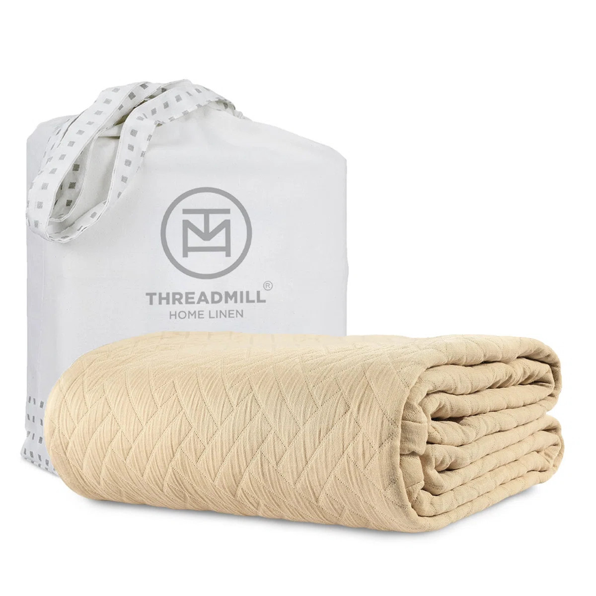 Threadmill 100% Cotton Jacquard Coverlet | Wayfair North America