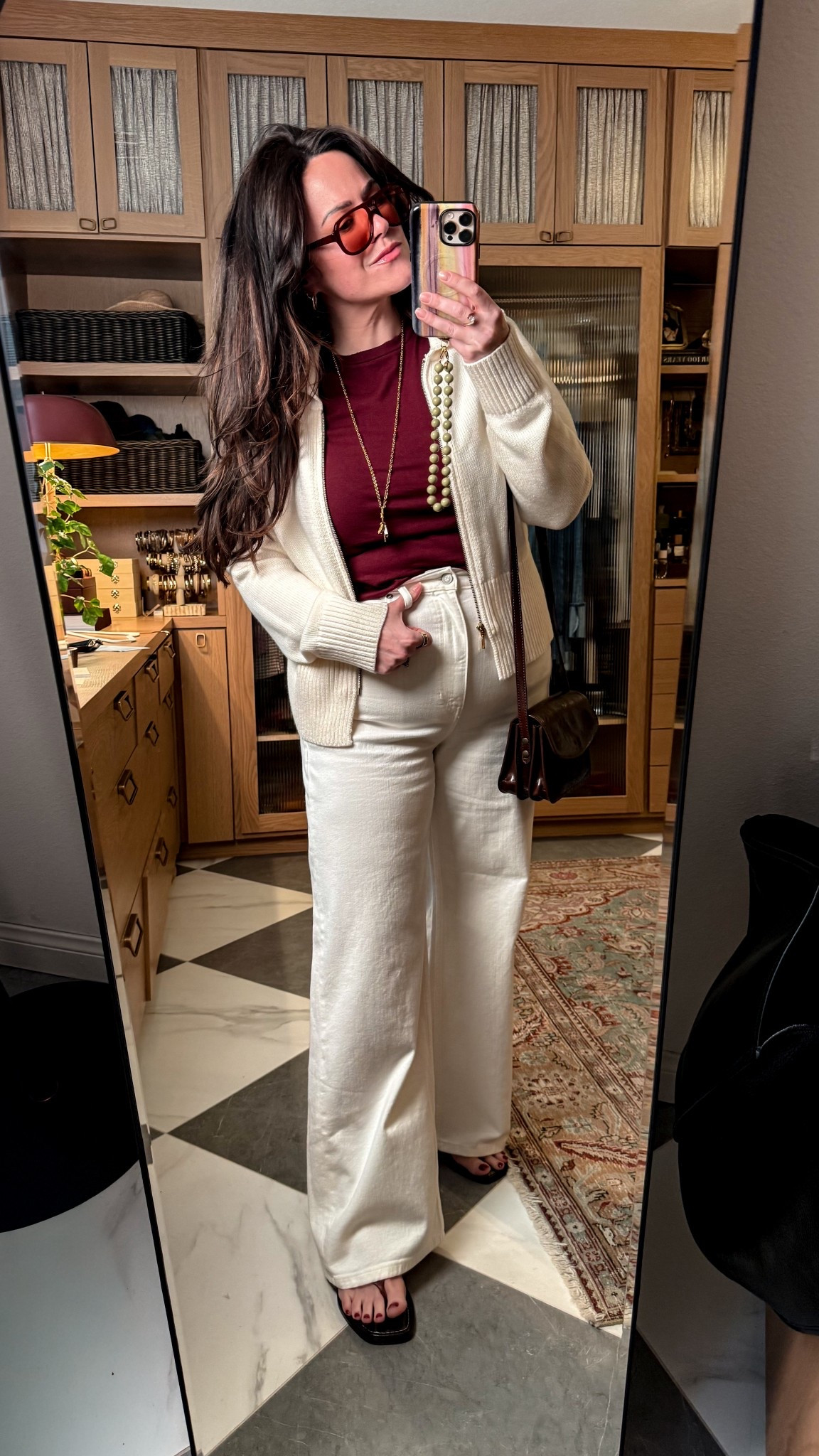 Casual outfit inspo for the day! Love the burgundy and cream combo! 

#LTKootd #LTKSeasonal