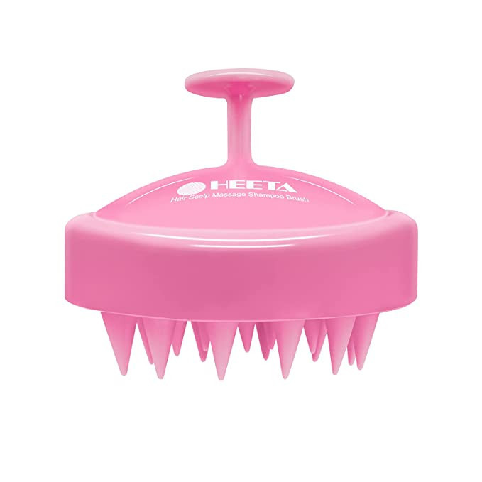 HEETA Hair Shampoo Brush, Scalp Care Hair Brush with Soft Silicone Scalp Massager (Rose Pink) | Amazon (US)