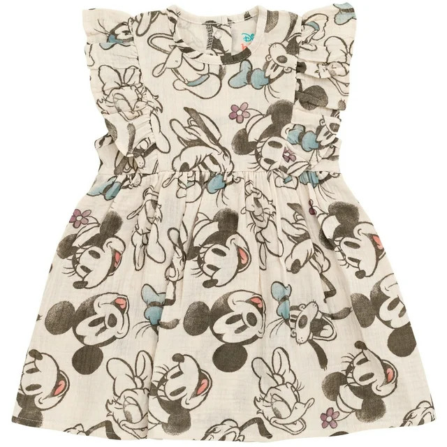 Disney Mickey Mouse Goofy Donald Duck Newborn Baby Girls Romper Gray 0-3 Months | Walmart (US)