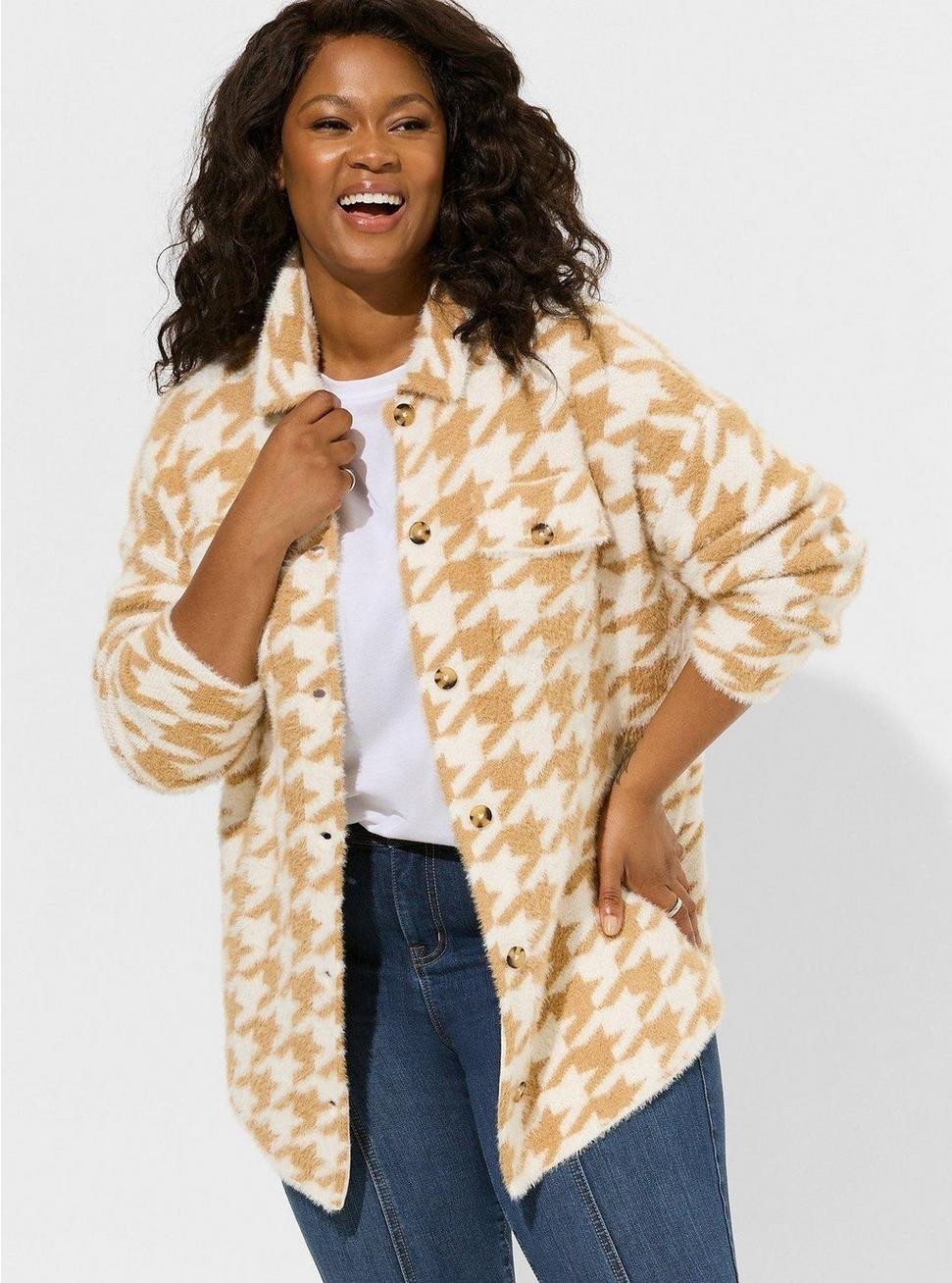 Eyelash Shacket Sweater | Torrid (US & Canada)