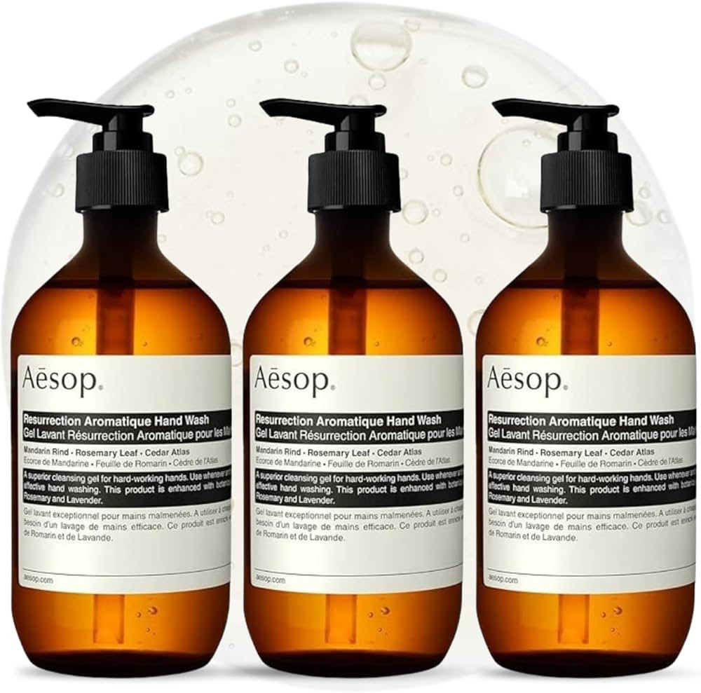 Aesop Resurrection Aromatique Hydrating Hand Wash | Gentle Non-Drying Hand Soap with Mandarin Rin... | Amazon (US)