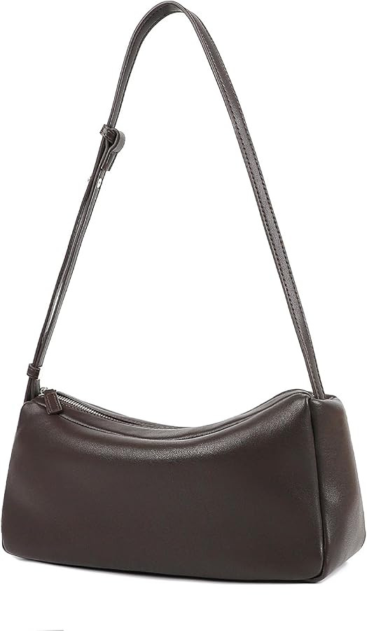 Genuine Leather Crossbody Bag for Women, Soft Small Hobo Bag with Adjustable Strap, Leather Purse... | Amazon (US)