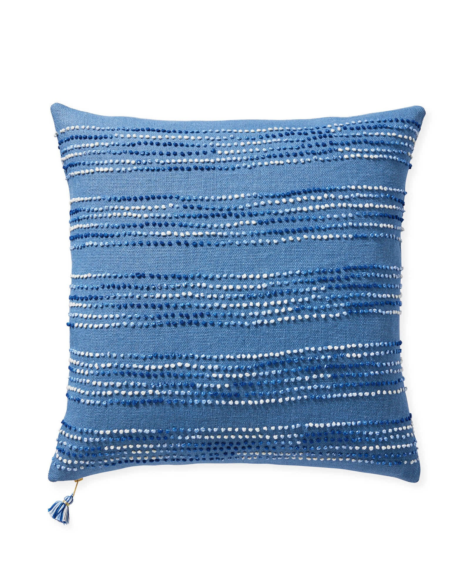 Pryce Pillow Cover - French Blue | Serena and Lily
