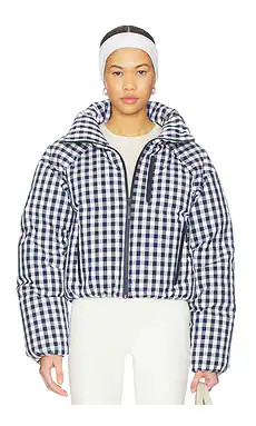 CORDOVA Cortina Ski Jacket in Indigo Gingham from Revolve.com | Revolve Clothing (Global)
