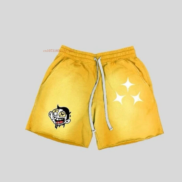 Solid Color Shorts Men Women American Commuter Models Cotton Pattern Printing Casual Five Pants I... | AliExpress (US)