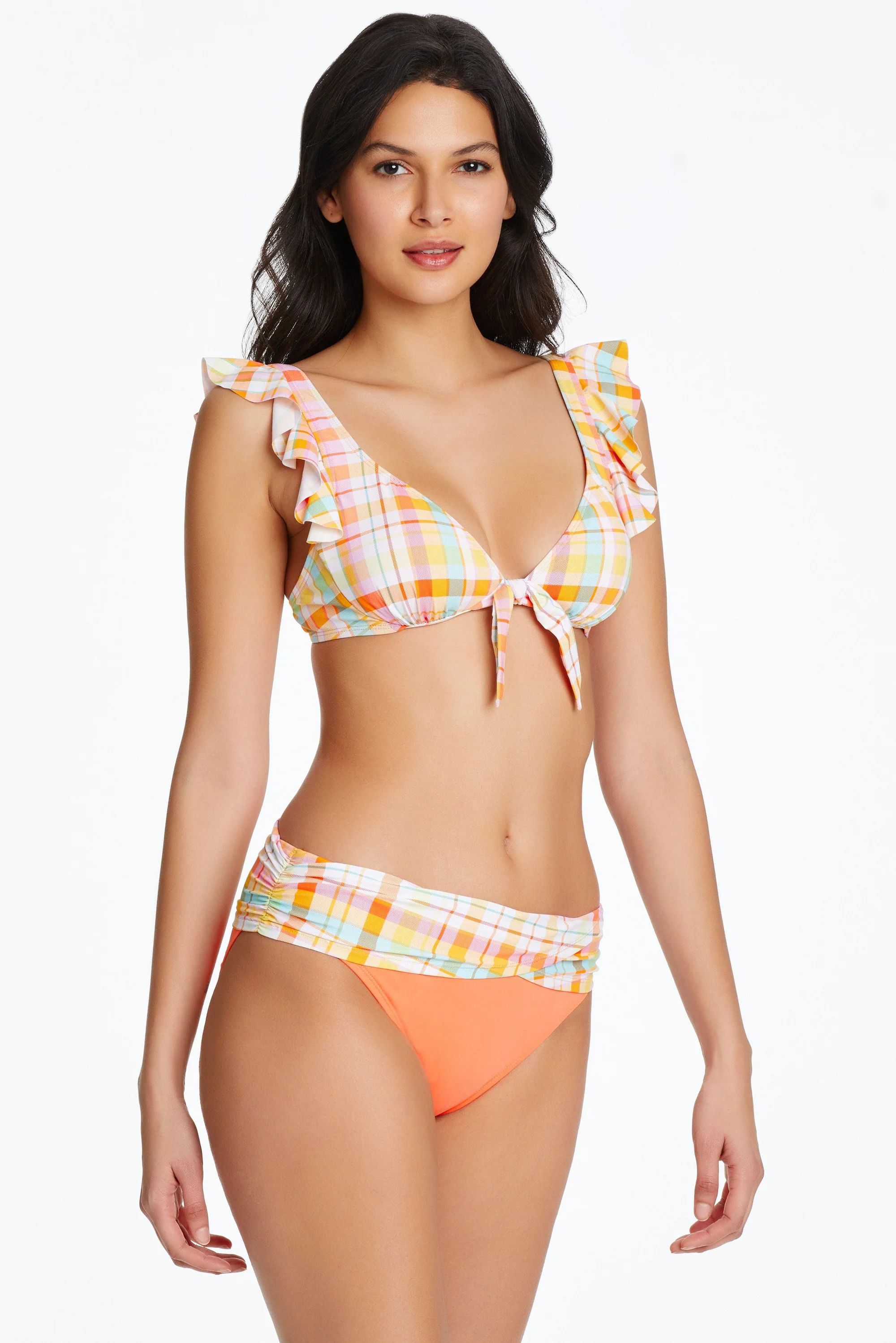 Underwire Bikini Top Tie Front , Ruffled Straps. | Bleu Rod Beattie Swimwear