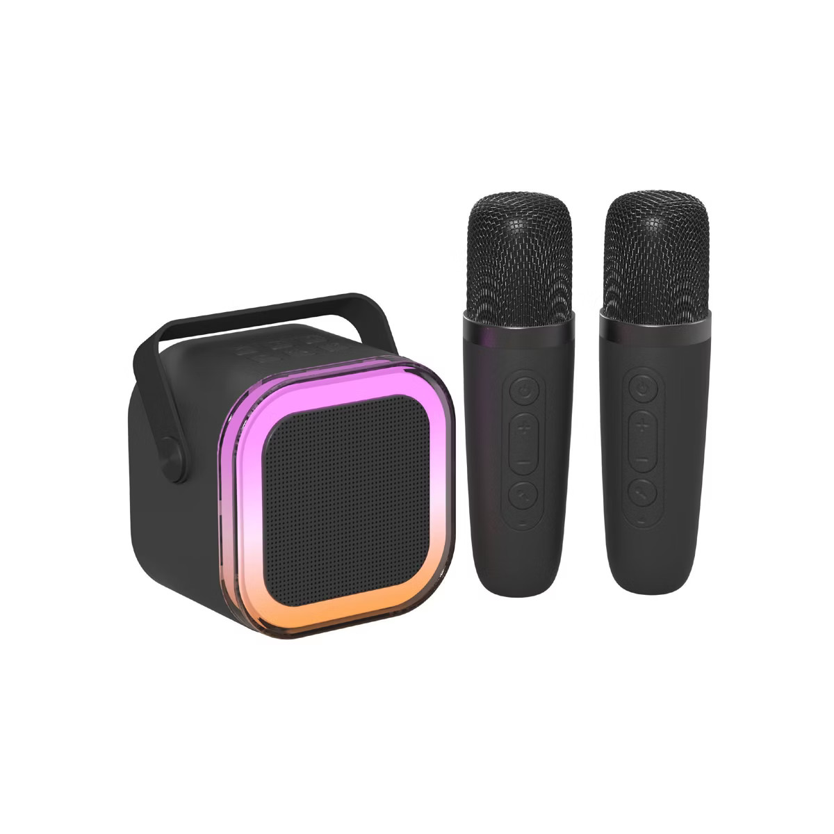 GEMS Portable Karaoke Speaker with Microphones - Black | Target