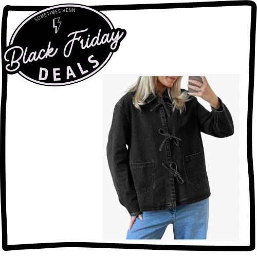  Womens Jean Jacket Tie Front Denim Shacket

#LTKGiftGuide