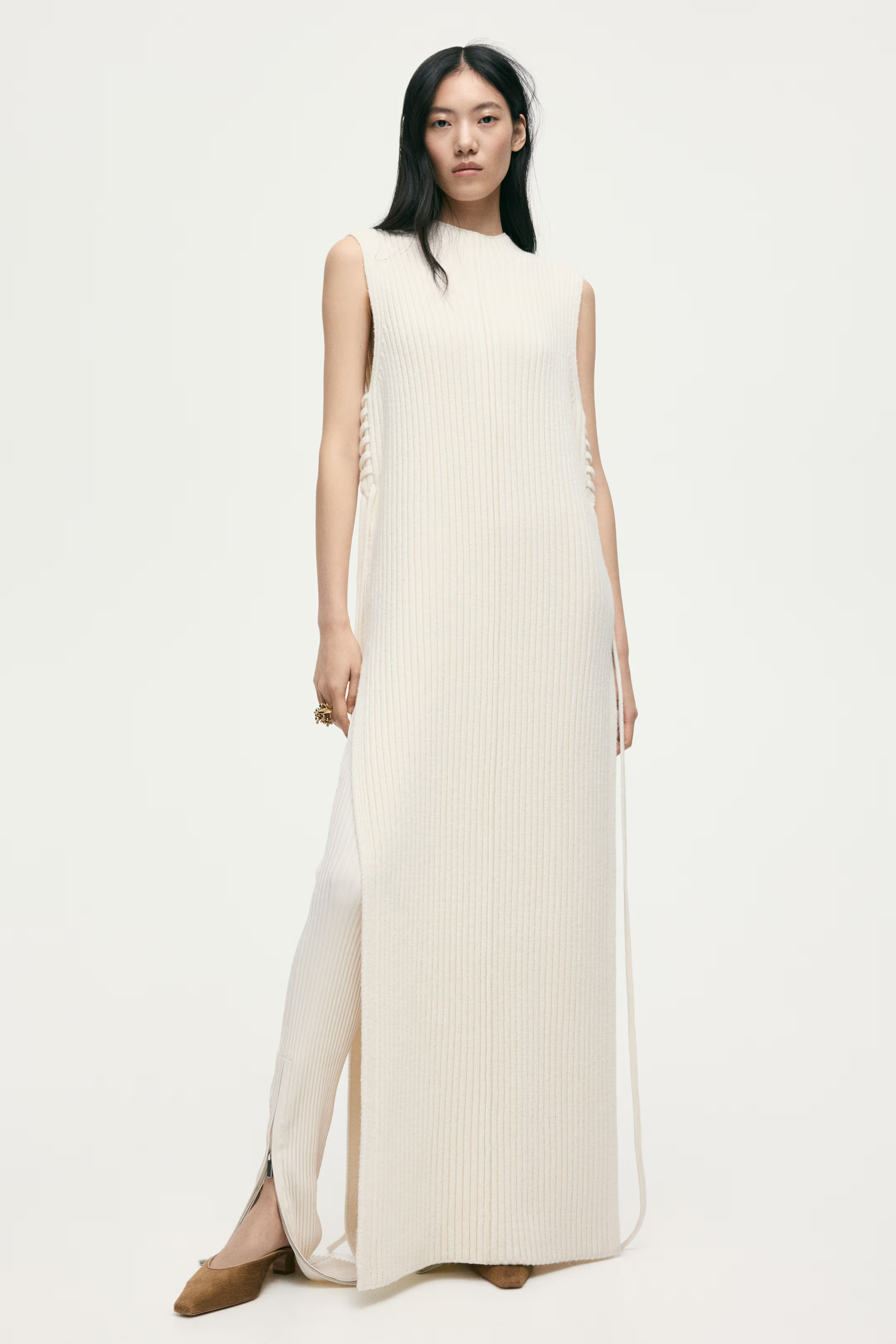 Rib-Knit Wool Sweater Vest | H&M (US + CA)