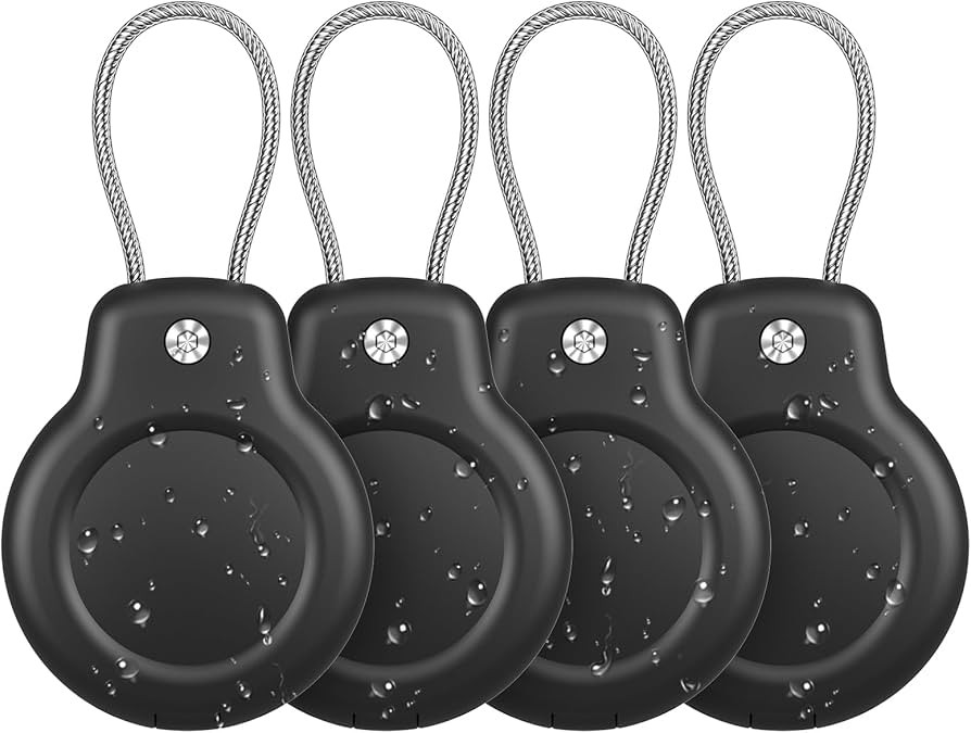 for AirTag Holder Waterproof Case with Keychain, Hidden Air Tags-4 Pack for Apple Air Tag Holder ... | Amazon (US)