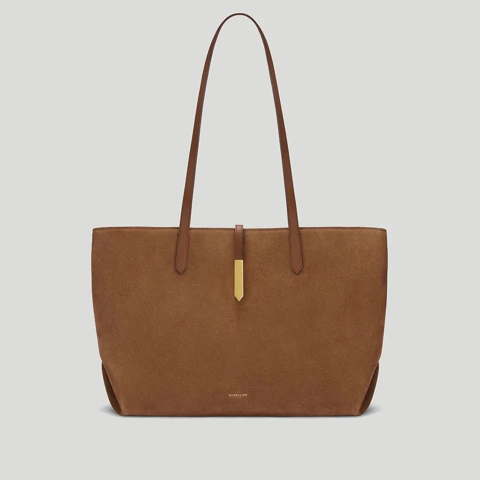 The Tokyo Tote | Deep Tan Suede & Deep Tan Smooth | DeMellier | DeMellier