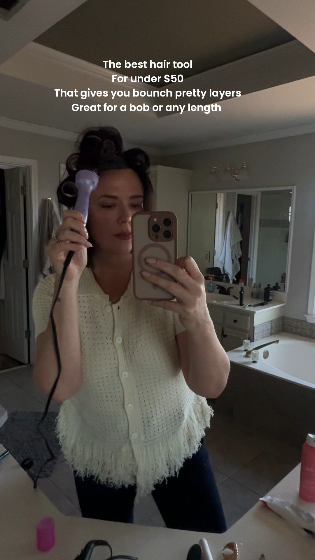 I was a hairdresser for 12 years and I’ve used a lot of tools this has got to be my favorite! I use it then set my hair for those bunch pretty waves. Great for any length hair and won’t break the bank!!!! #hairyools #affordable #haircare #heatedbrush #beautyproducts 

#LTKBeauty #LTKgrwm