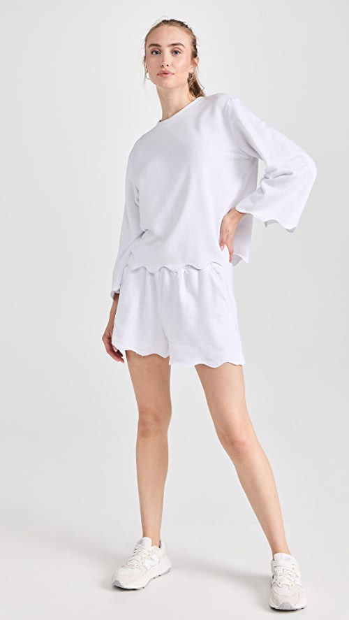 Nori Scalloped Trim Sweatshirt | Shopbop