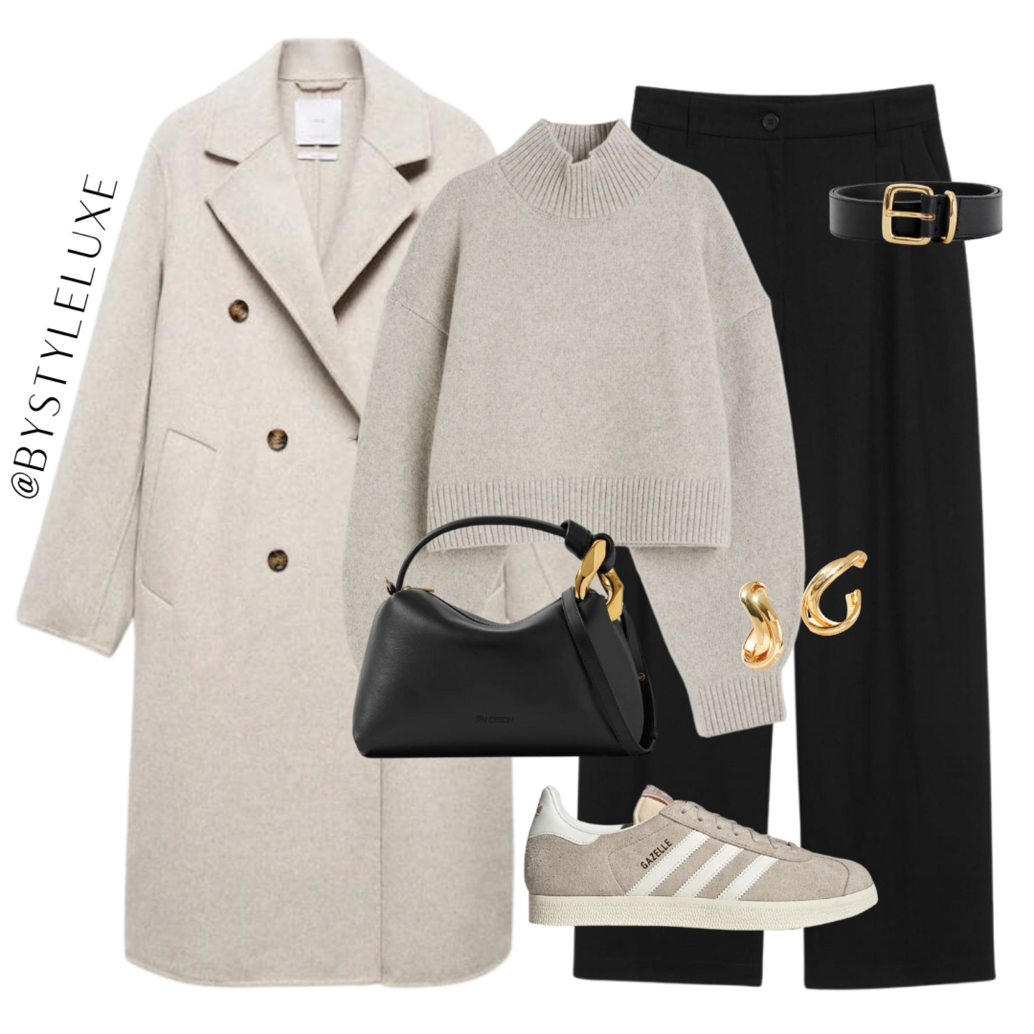 Styling this gorg oatmeal colour coat with the beige @adidas Gazelles for a comfy and stylish fit 🖤
#adidas #gazelle #fall #autumn 

#LTKitbag #LTKstyletip #LTKSeasonal