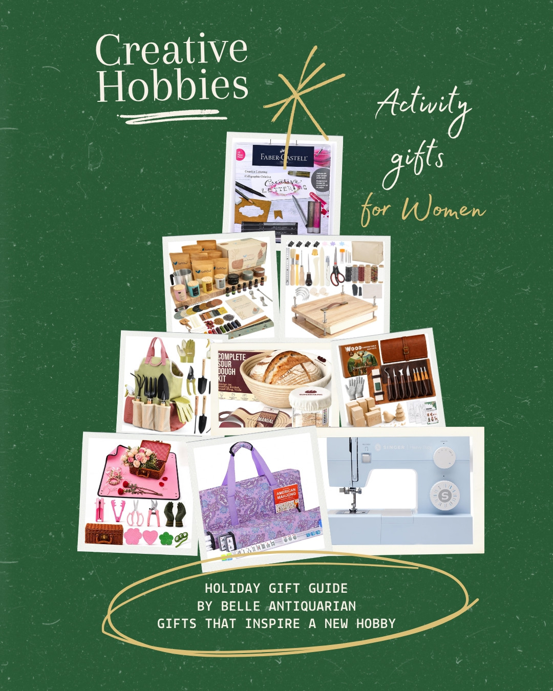 Creative analog hobbies make thoughtful gifts because they offer both an experience and something new to learn. These ideas are for women who enjoy making, gardening, cooking, crafting, and spending time on a project of their own. #LTKGiftGuide #LTKHoliday 

 #LTKSeasonal