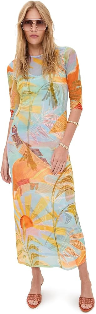 Never Fully Dressed Women's Sky Sydney Mesh Midi Dress | Amazon (US)