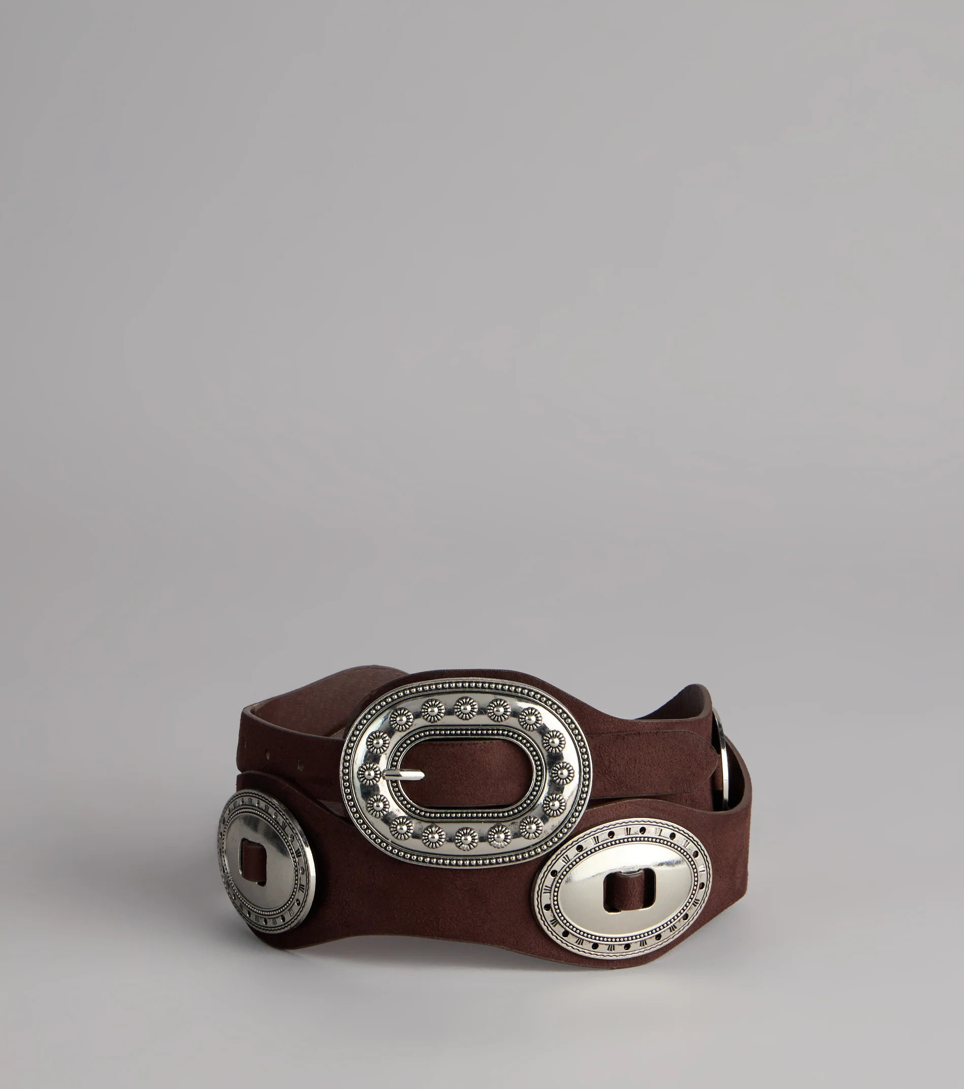 Western Cool Concho Faux Leather Belt | Windsor Stores