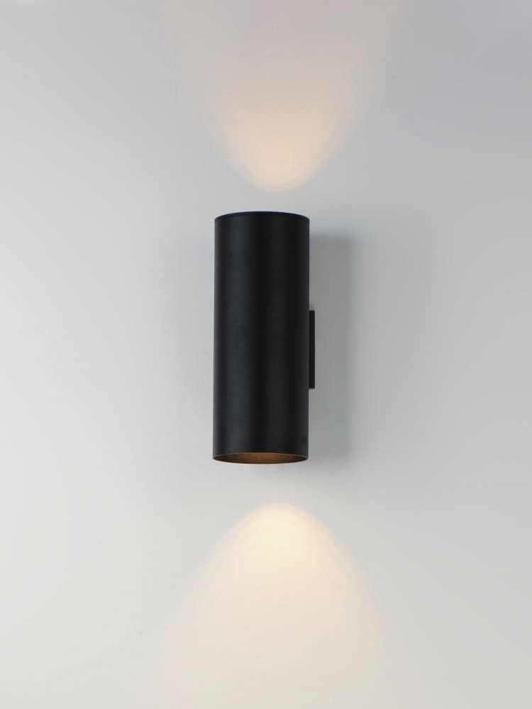 Maxim Lighting Outpost 2-Light 15" Outdoor Wall Sconce | Black Finish | Modern Outdoor Wall Sconc... | Amazon (US)