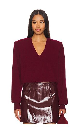 Landen Sweater in Oxblood | Revolve Clothing (Global)