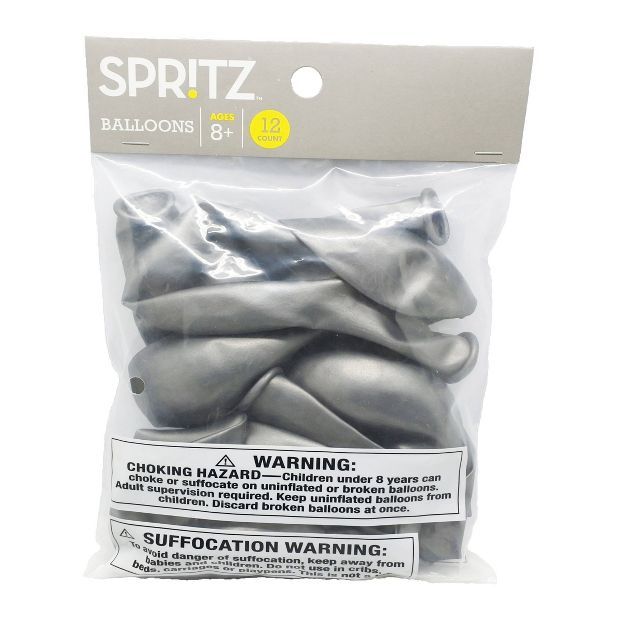 12ct Silver Balloons - Spritz™ | Target