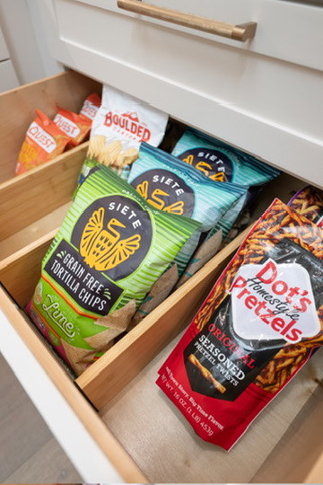 Drawer dividers segment your space, providing order to larger drawers.

Is your pantry summer ready?  Admit it, it’s true. The first place your kids are heading when summer arrives is the SNACK ZONE! If your little people are in your pantry day in and day out, asking for food, moving things around, and eating their way through your supplies, a designated snack station may be just what you need to reinstate order and rein in the chaos.

#LTKmomlife #LTKHome #LTKKids