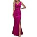 WOOSEA Women Sleeveless V Neck Split Evening Cocktail Long Dress Magenta | Amazon (US)