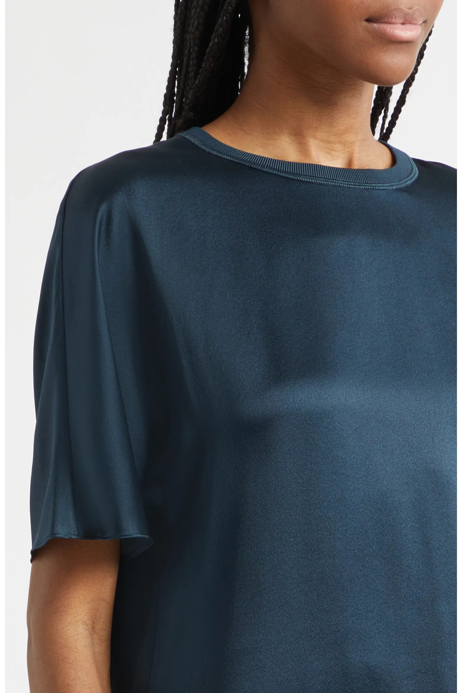 Lena Silk Crewneck Top (Women) | Nordstrom | Nordstrom