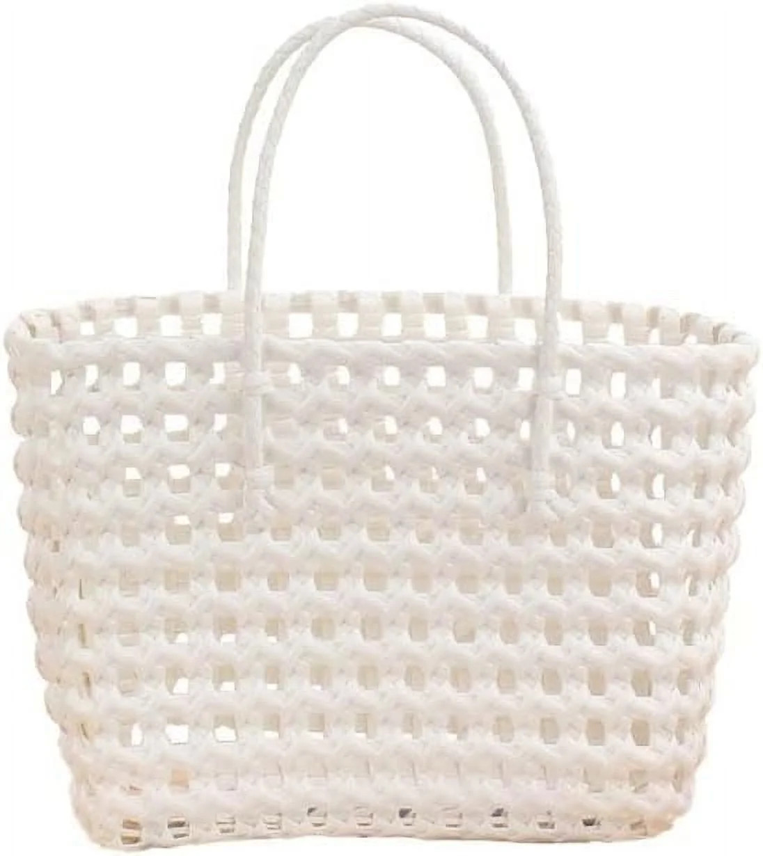 NANAHuang Hollow Out Tote Bag Woven Beach Bag for Travel Large Capacity Basket Bag Waterproof Swi... | Walmart (US)