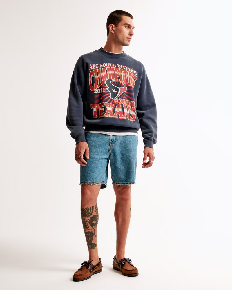 Denver Broncos Graphic Crew Sweatshirt | Abercrombie & Fitch (US)