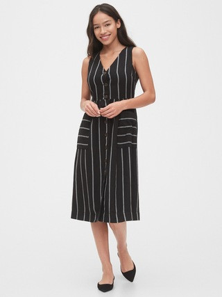 Button-Front Midi Dress | Gap (US)