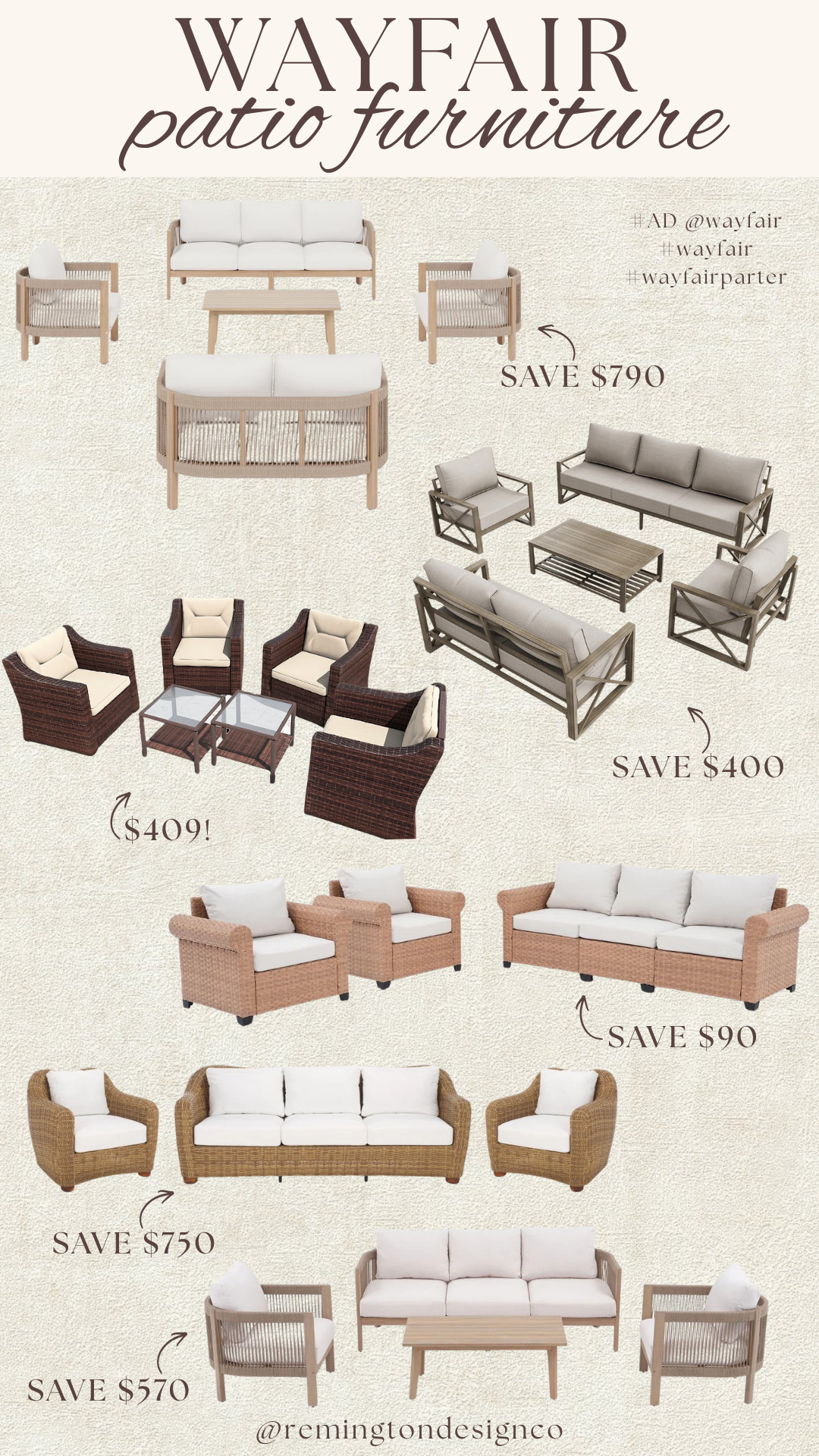 #AD @wayfair's Black Friday in July sale is the perfect time to shop for patio furniture! Save up to 80% off with free shipping sitewide from July 23–July 27.

#Wayfair #WayfairPartner
