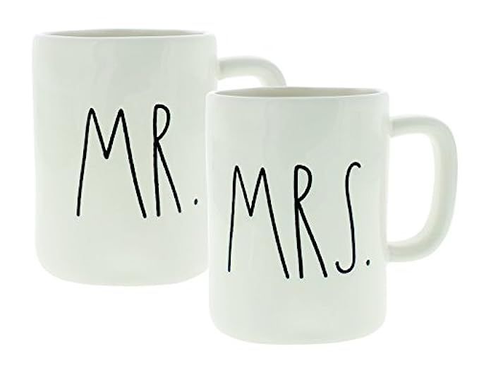 Rae Dunn Mr. & Mrs. Set of (2) Mugs By Magenta | Amazon (US)