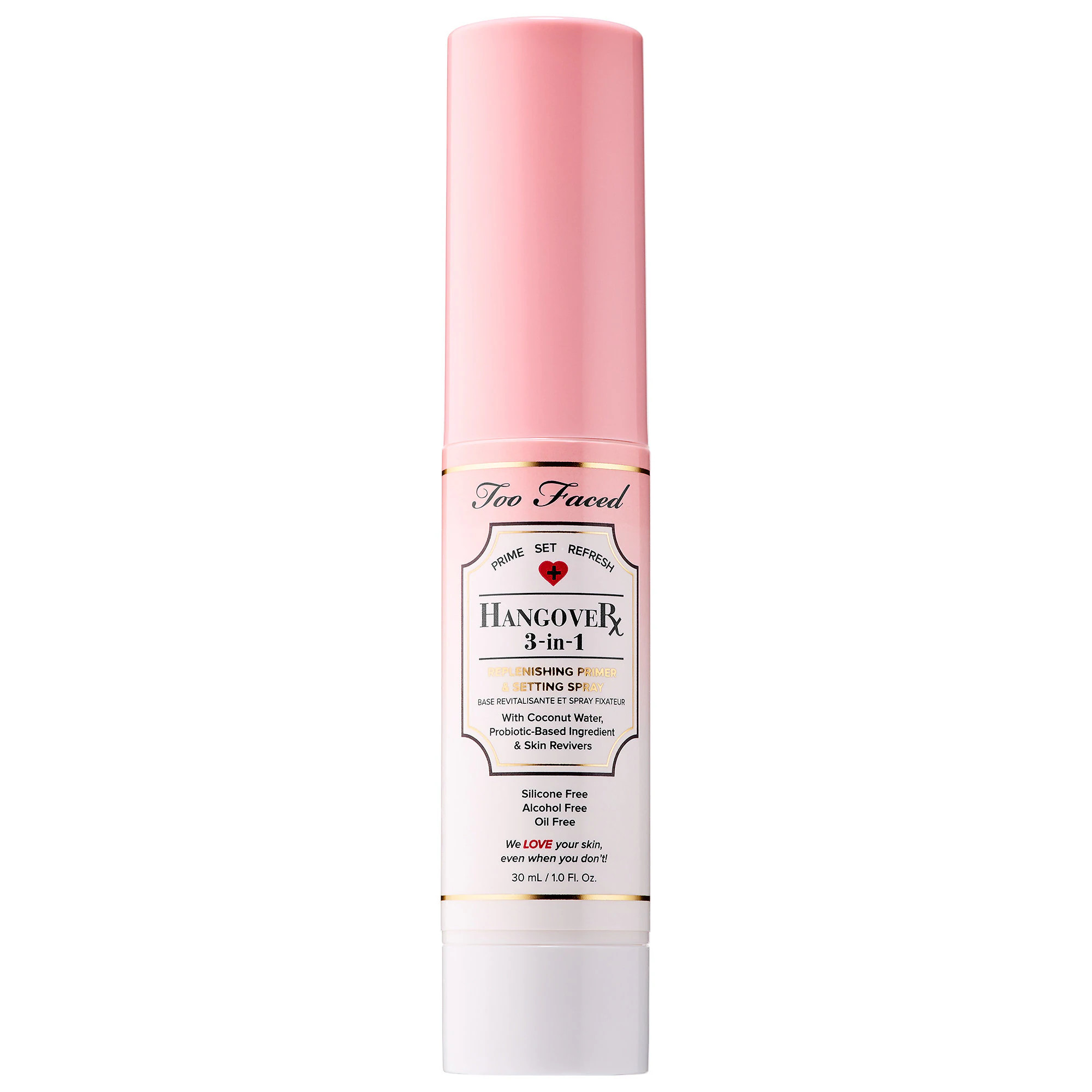 Too Faced Mini Hangover 3-in-1 Replenishing Primer & Setting Spray 1 oz/ 30 mL | Sephora (US)