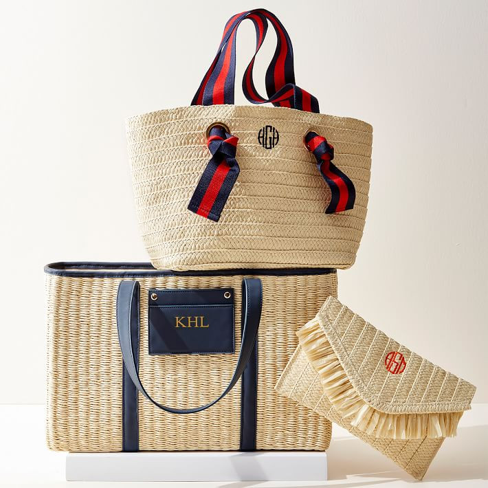 Palermo Straw Beach Tote | Mark and Graham
