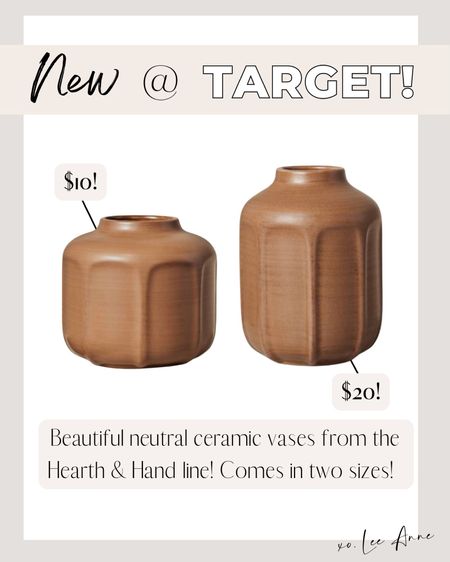 Neutral ceramic vases from Target! 

Lee Anne Benjamin 🤍

#LTKhome #LTKFind #LTKunder50