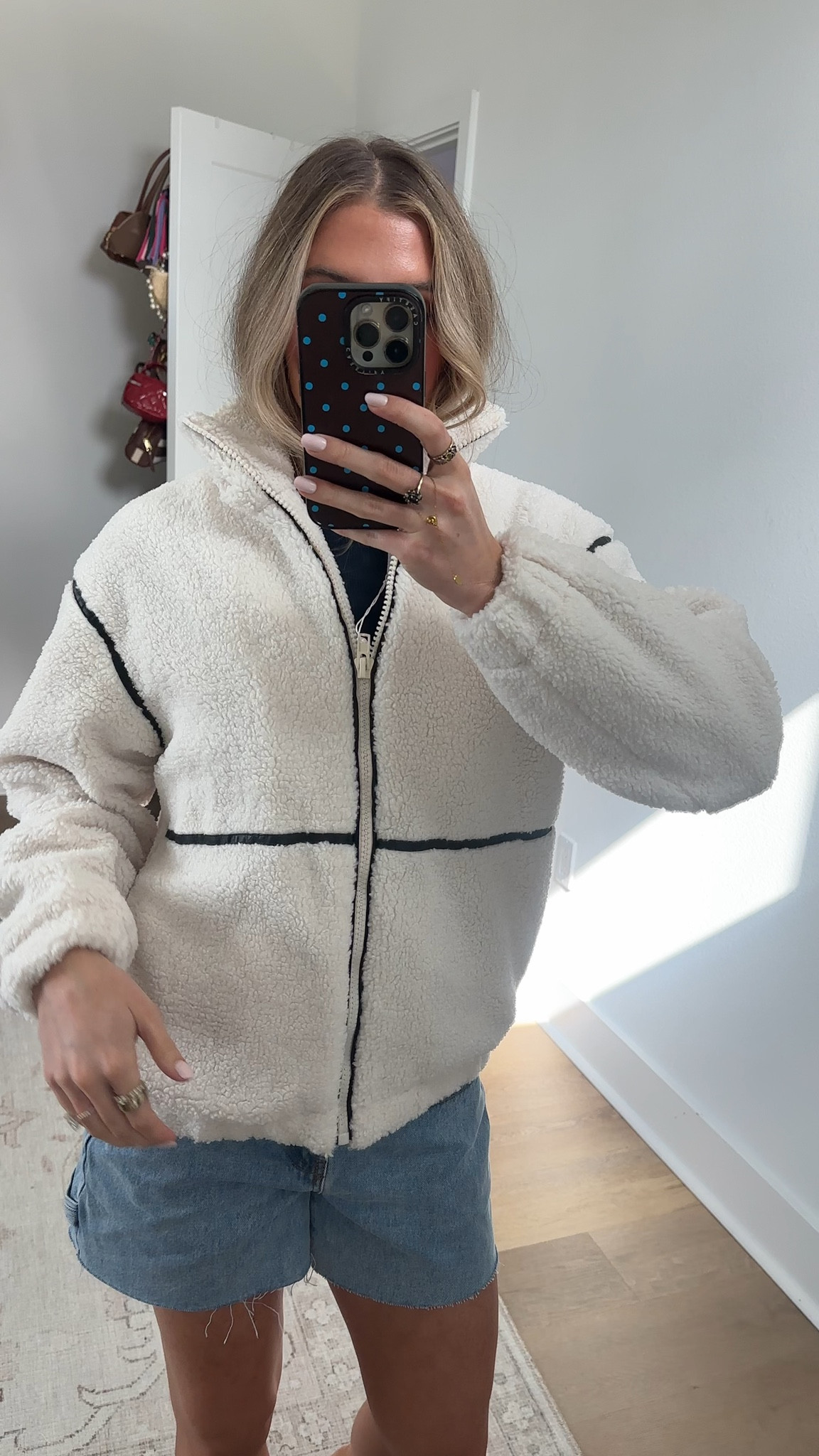 Amazon size small Womens Sherpa Jackets Teddy Faux Fur Fleece Coats Oversized Zip Up Long Sleeve Warm Outerwear Jacket with Pockets

#LTKSeasonal #LTKootd #LTKSaleAlert