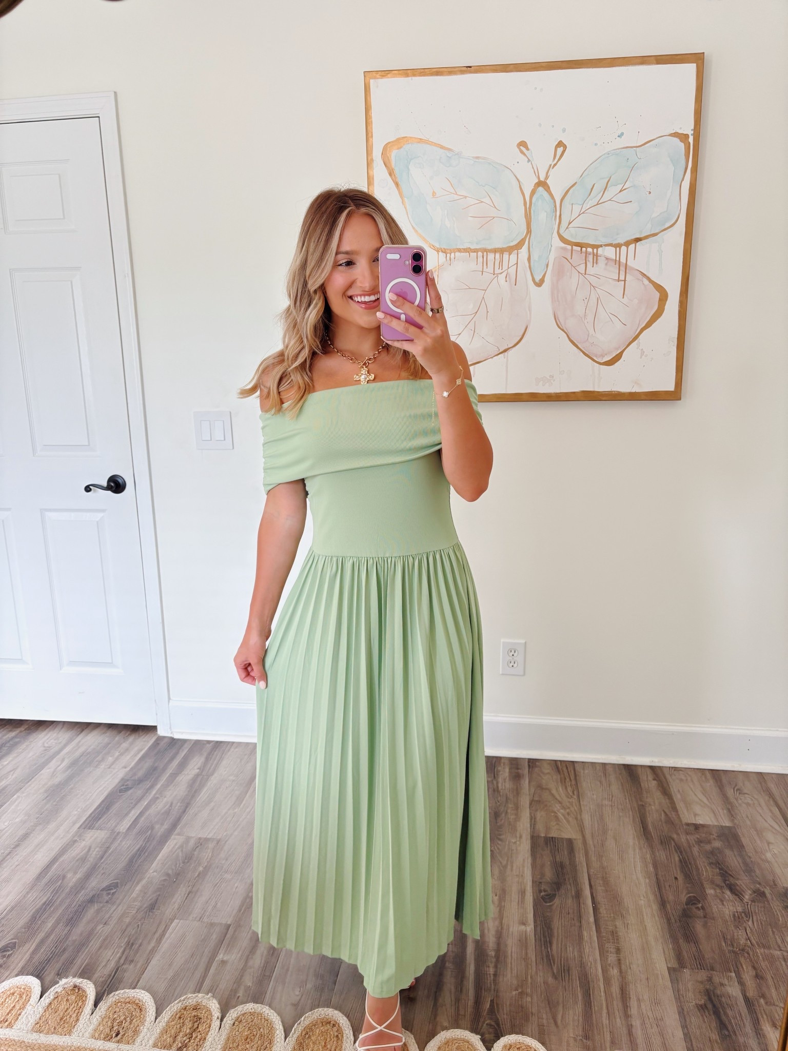 Amazon wedding guest dress🌷 Wearing a small! Super comfy & stretchy. 
#amazon #weddingguestdress

#LTKFindsUnder50 #LTKSummerEdit #LTKStyleTip