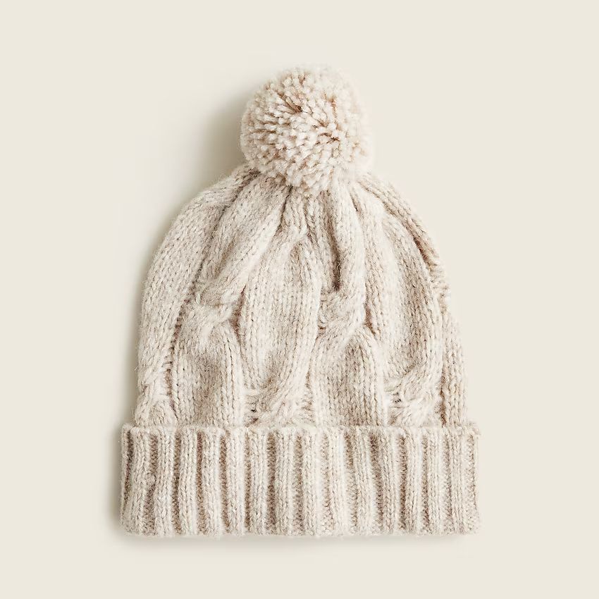 Chunky cable-knit beanie | J.Crew US