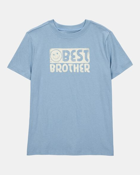 Kid Best Brother Short-Sleeve Graphic Tee - Blue | Carter's Inc